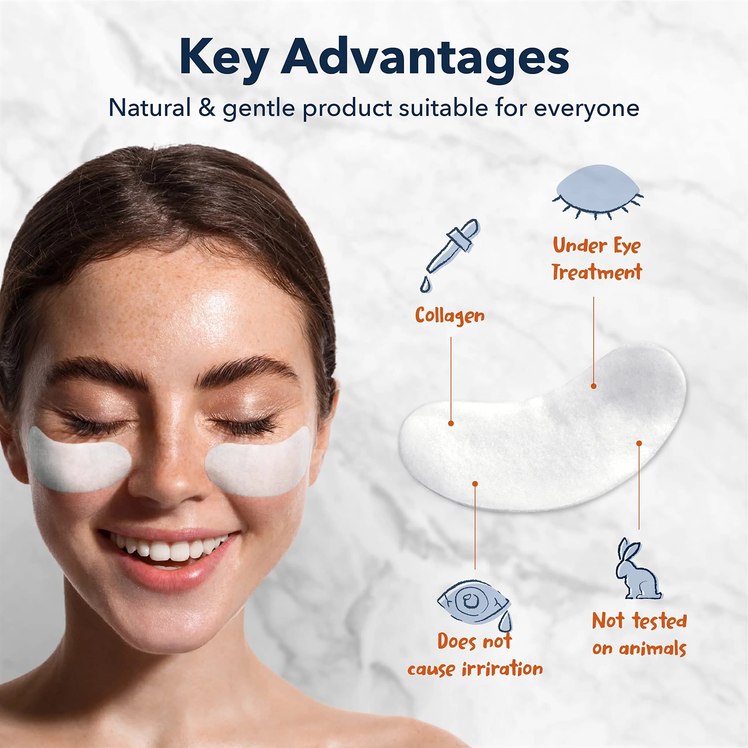 Purederm Collagen Eye Patches for Puffy Eyes, Dark Circles & Fine Lines | 60 Count (2 Pack) - view 2