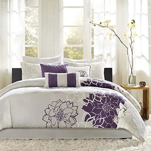 Madison Park Lola Sateen Cotton Comforter Set-Twin/Twin XL | Floral Medallion All Season Bedding thumbnail 1