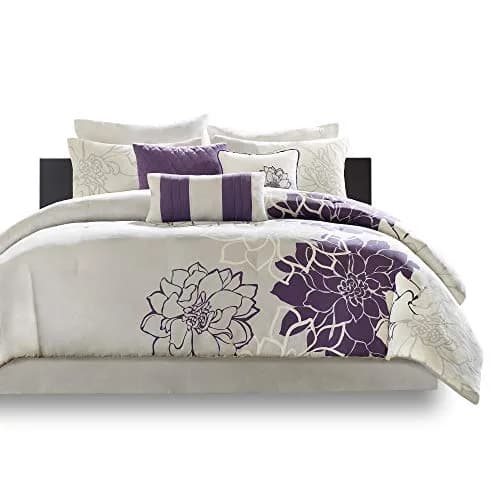 Madison Park Lola Sateen Cotton Comforter Set-Twin/Twin XL | Floral Medallion All Season Bedding thumbnail 8