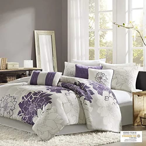 Madison Park Lola Sateen Cotton Comforter Set-Twin/Twin XL | Floral Medallion All Season Bedding thumbnail 2