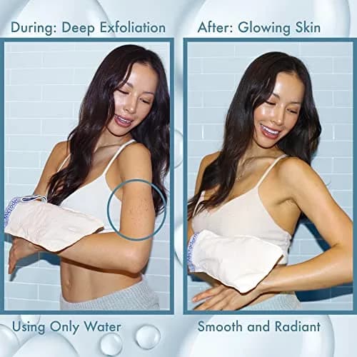 MicrodermaMitt Deep Exfoliating Mitt for Body | Natural Skin Care & Dead Skin Removal thumbnail 5