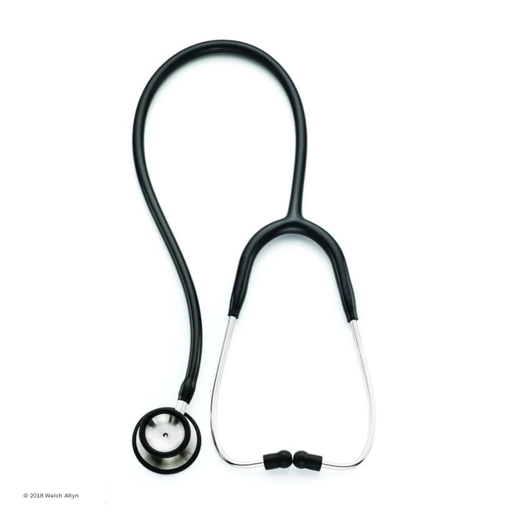 Welch Allyn 5079-139 Adult Professional Stethoscope 28" | Double-Head Chestpiece, Single Lumen Tubing, Burgundy — Black