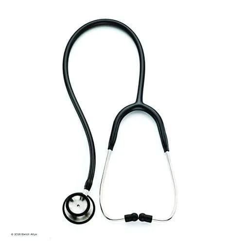 Welch Allyn Adult Professional Stethoscope Black | Double-Head Chestpiece, 28 in. | Accurate Cardiac & Pulmonary Auscultation thumbnail 1