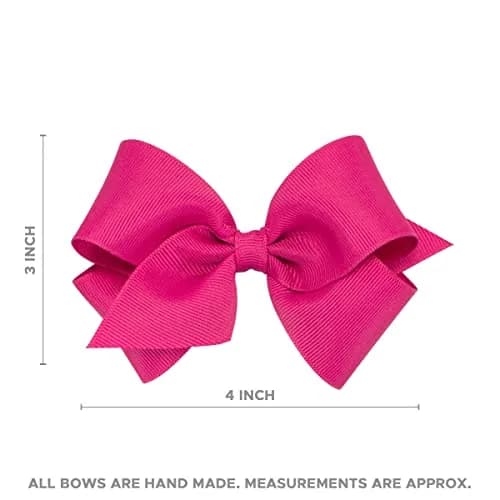 Wee Ones Small Antique White Grosgrain Hair Bow | Handmade Classic Hair Accessory thumbnail 5
