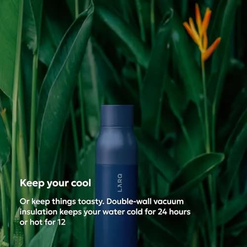 LARQ Twist Top Insulated Stainless Steel Water Bottle 500ml (17 fl oz) | Keeps Cold 24 Hrs, Hot 12 Hrs thumbnail 4