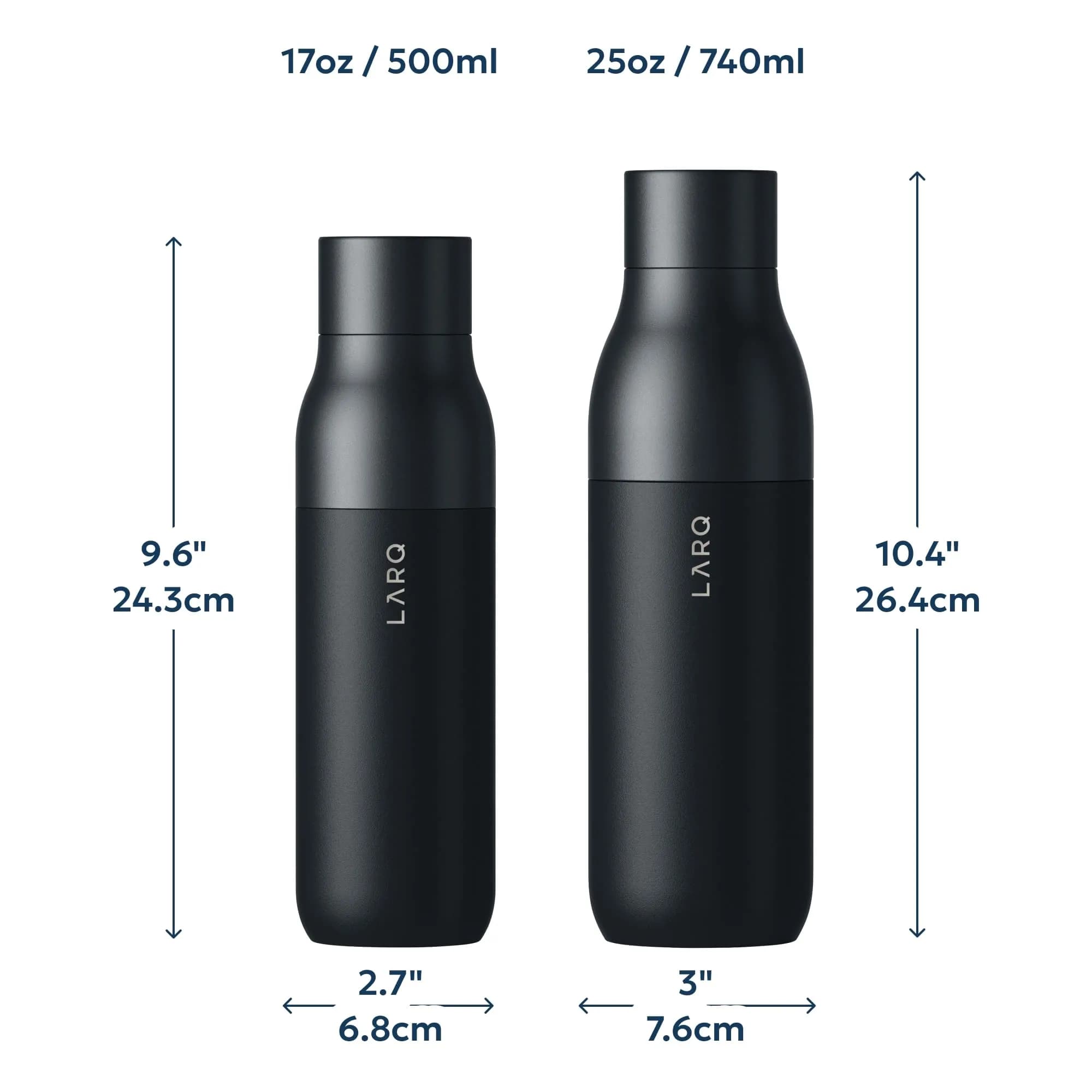 LARQ Twist Top Insulated Stainless Steel Water Bottle 500ml (17 fl oz) | Keeps Cold 24 Hrs, Hot 12 Hrs - view 7