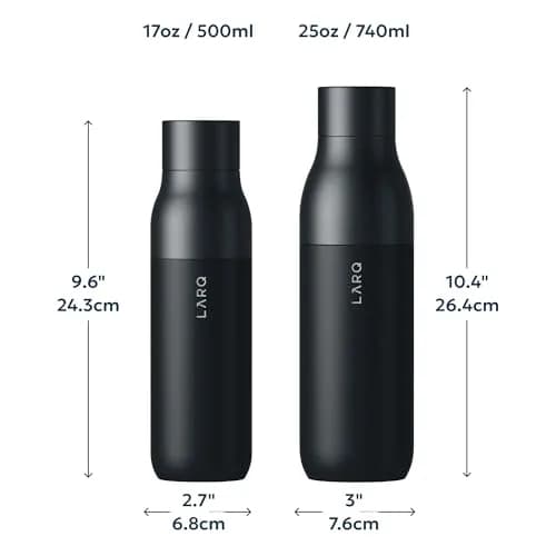 LARQ Twist Top Insulated Stainless Steel Water Bottle 500ml (17 fl oz) | Keeps Cold 24 Hrs, Hot 12 Hrs thumbnail 7