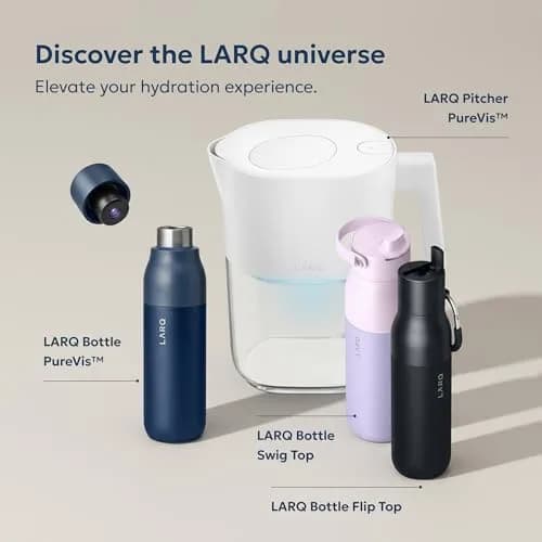 LARQ Twist Top Insulated Stainless Steel Water Bottle 500ml (17 fl oz) | Keeps Cold 24 Hrs, Hot 12 Hrs thumbnail 8
