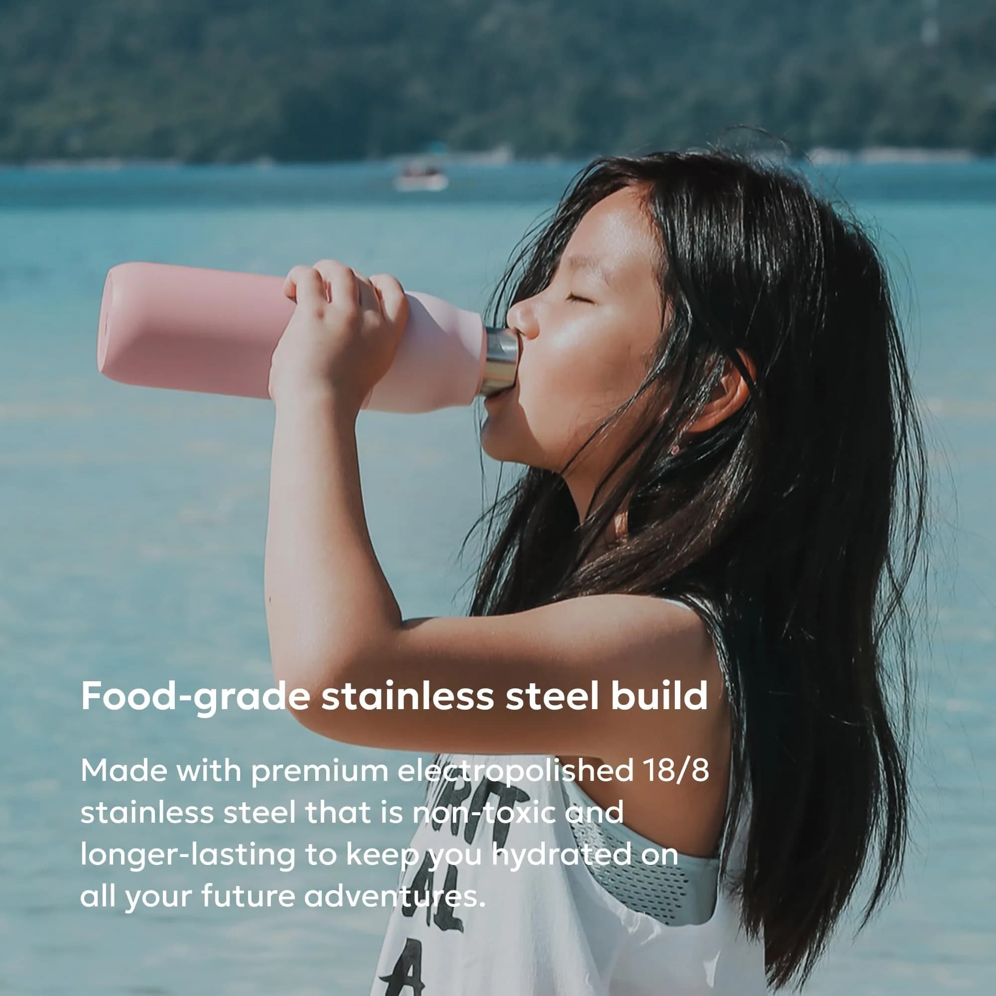 LARQ Twist Top Insulated Stainless Steel Water Bottle 500ml (17 fl oz) | Keeps Cold 24 Hrs, Hot 12 Hrs - view 3