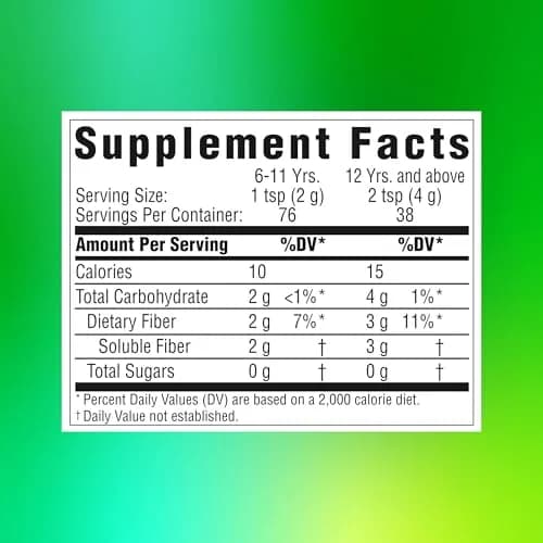 Benefiber Daily Prebiotic Fiber Supplement Powder 500g (17.6 oz) | Supports Digestive Health & Fullness thumbnail 9