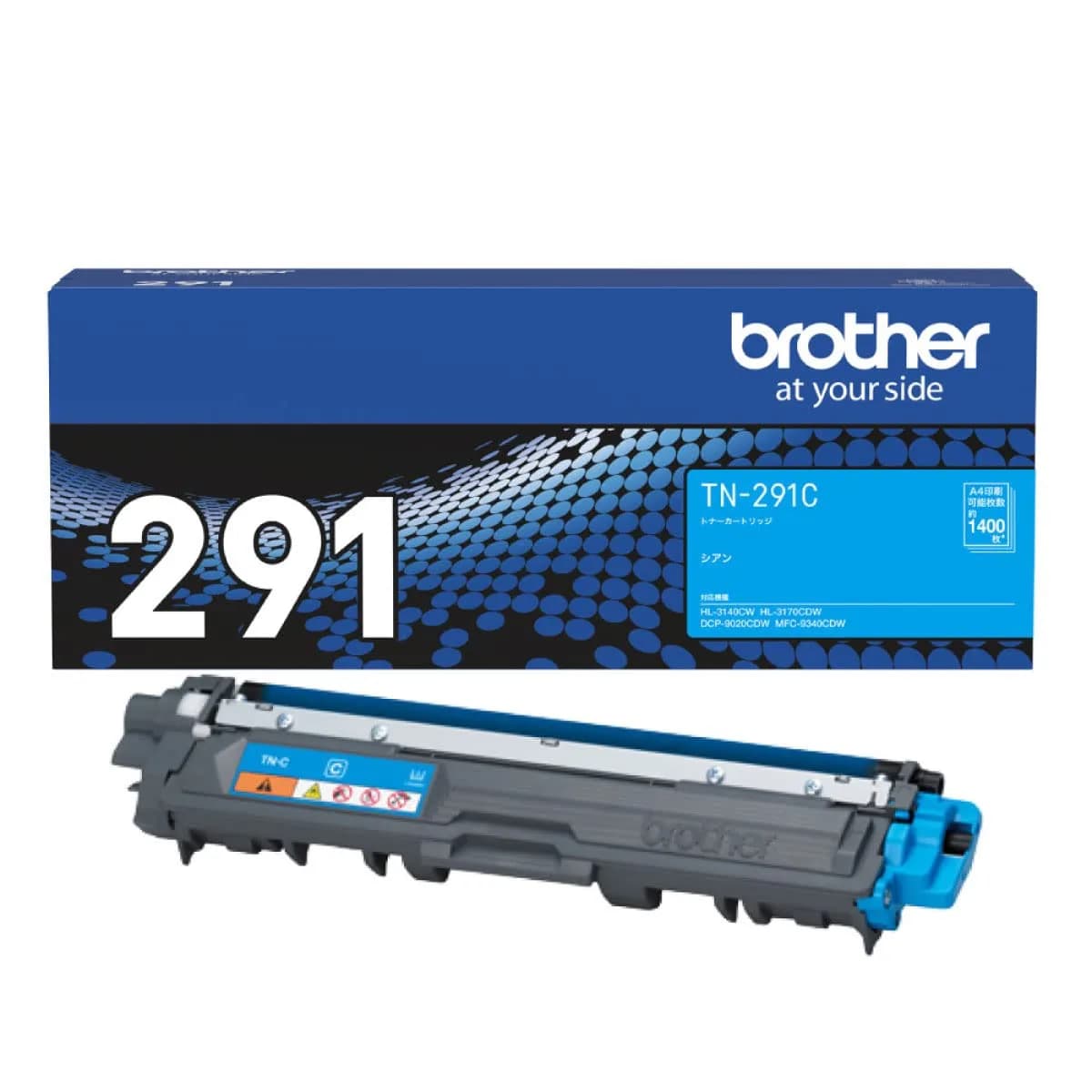 Brother TN-291C Cyan Toner Cartridge for Brother HL-3170CDW & HL-3140CW | 1,400 Pages Color — cyan
