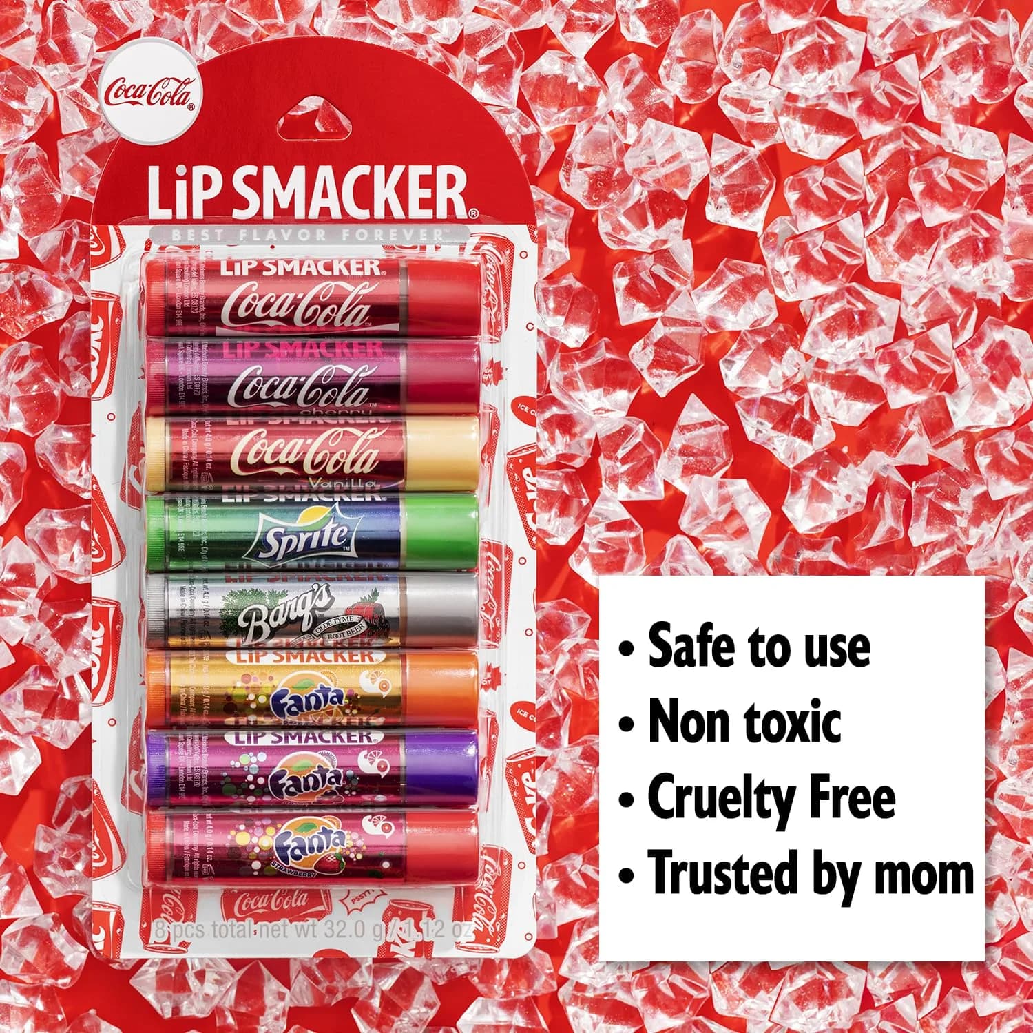 Lip Smacker Coca-Cola Flavored Balm 8 Count (24.95 ml / 0.85 Fl Oz) | Party Pack Assortment - view 2