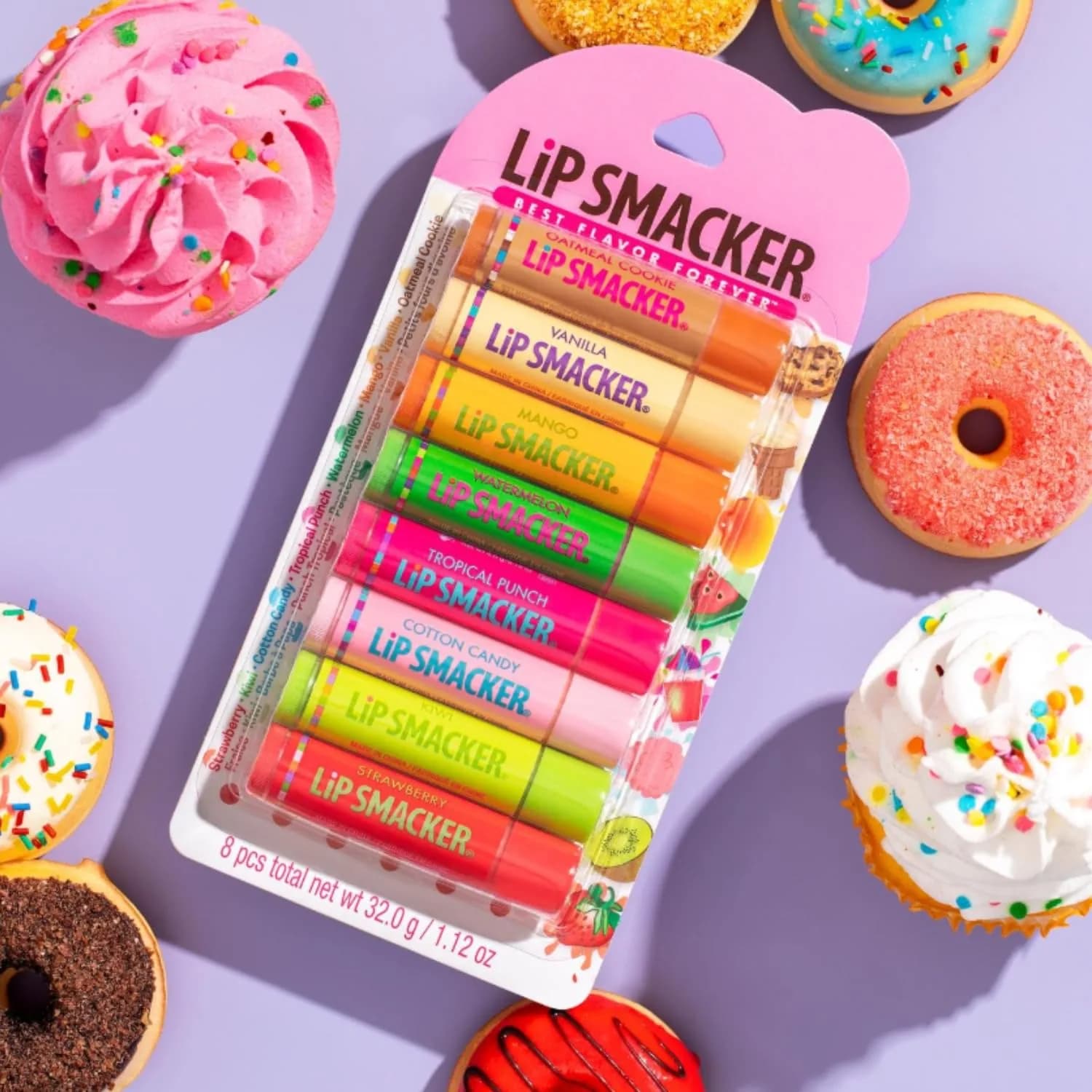 Lip Smacker Original & Best Holiday Flavored Lip Balm Party Pack | 8 Flavors (0.12 oz each) - view 5