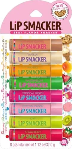 Lip Smacker Original & Best Holiday Flavored Lip Balm Party Pack | 8 Flavors (0.12 oz each) thumbnail 1