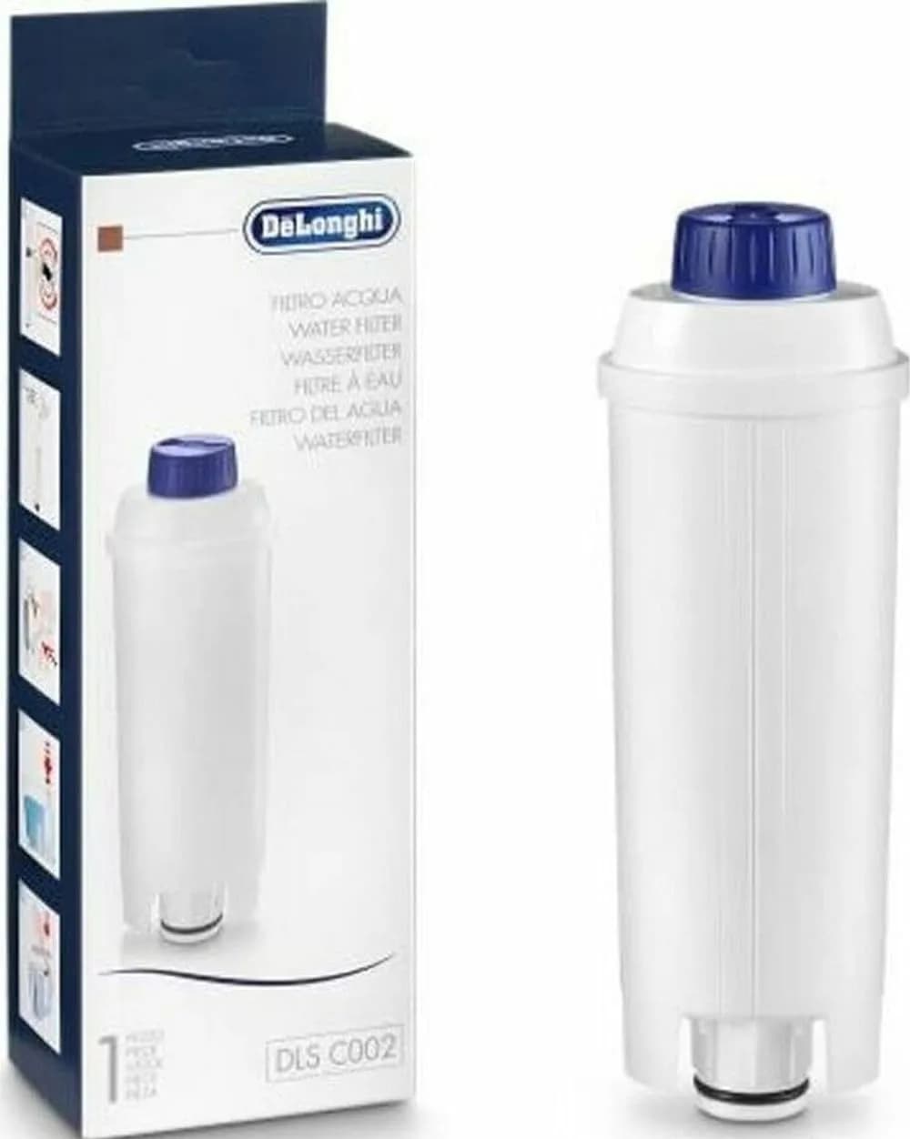 De'Longhi DLSC002 Replacement Water Filter for Espresso Machines | 0.5L (16.9 Fl Oz) - main product image