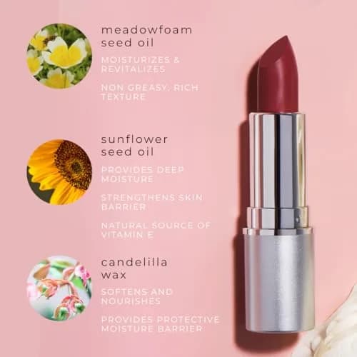 Honeybee Gardens Lipstick Valentine 0.11 oz | Long Lasting, Hydrating & Vegan thumbnail 4