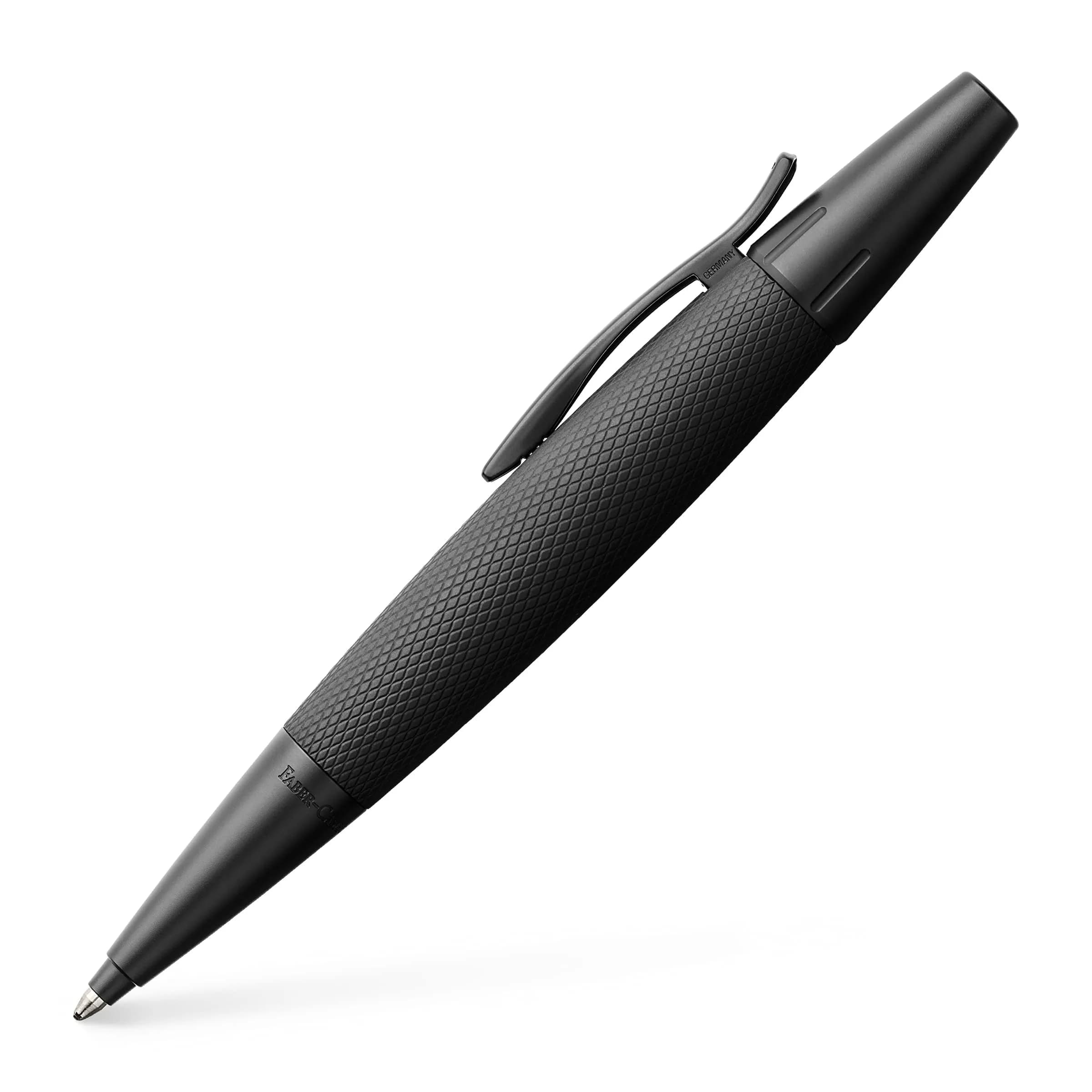 Faber-Castell Emotion Pure Black Ballpoint Pen | Oil-Based, Twist-Action, Ergonomic Grip - main product image
