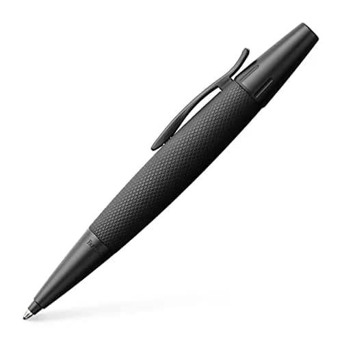 Faber-Castell Emotion Pure Black Ballpoint Pen | Oil-Based, Twist-Action, Ergonomic Grip thumbnail 1