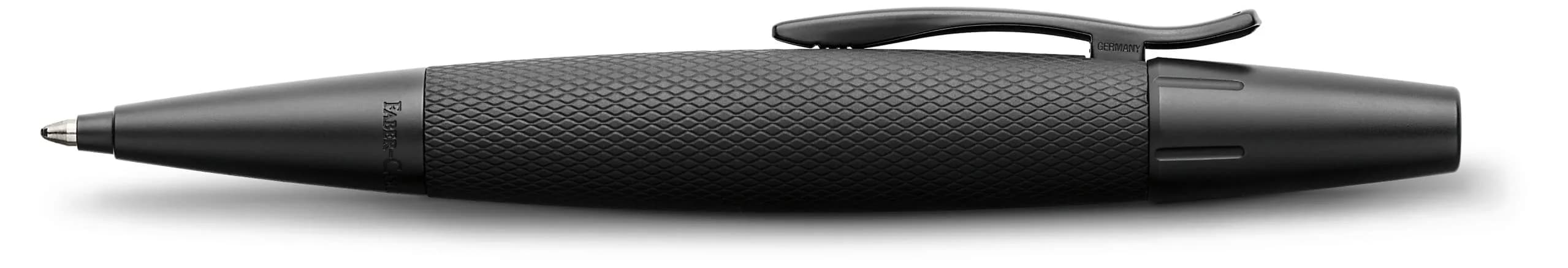 Faber-Castell Emotion Pure Black Ballpoint Pen | Oil-Based, Twist-Action, Ergonomic Grip - view 2
