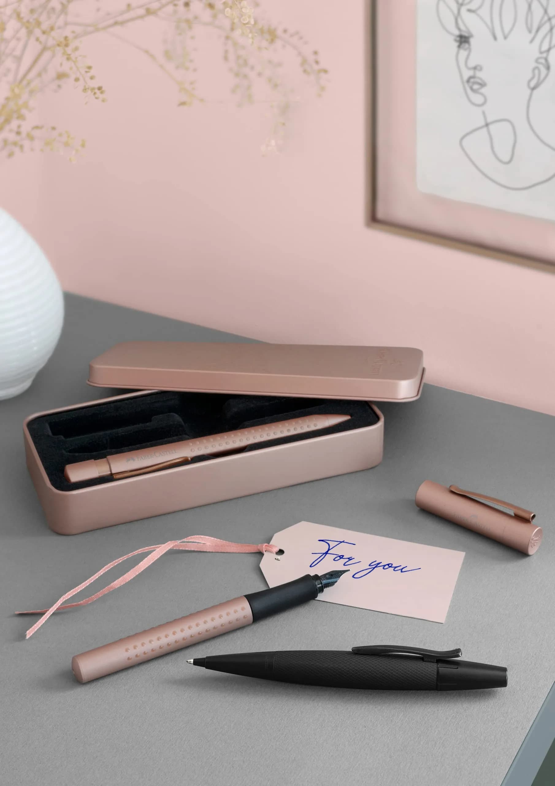 Faber-Castell Emotion Pure Black Ballpoint Pen | Oil-Based, Twist-Action, Ergonomic Grip - view 3