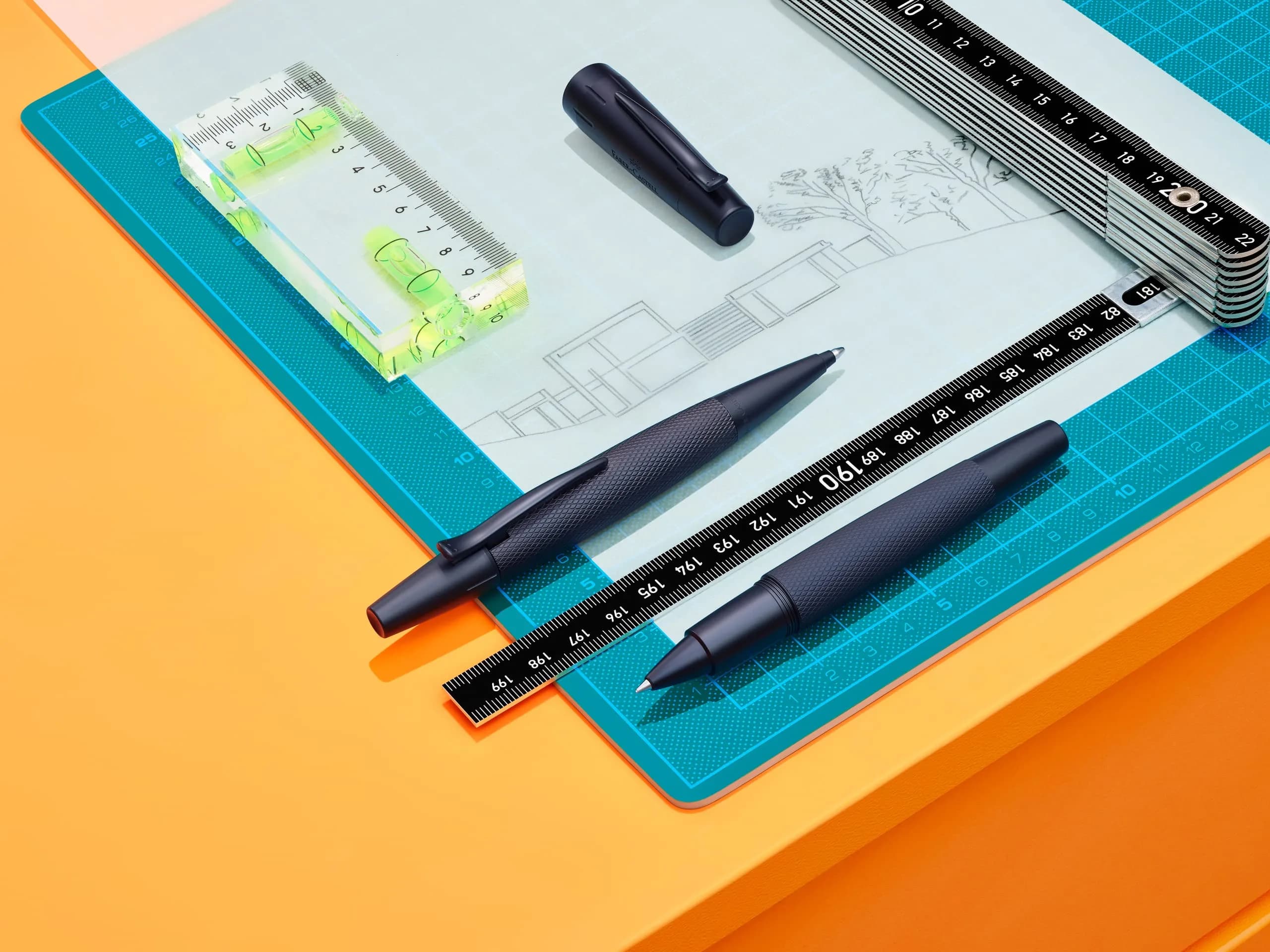 Faber-Castell Emotion Pure Black Ballpoint Pen | Oil-Based, Twist-Action, Ergonomic Grip - view 4