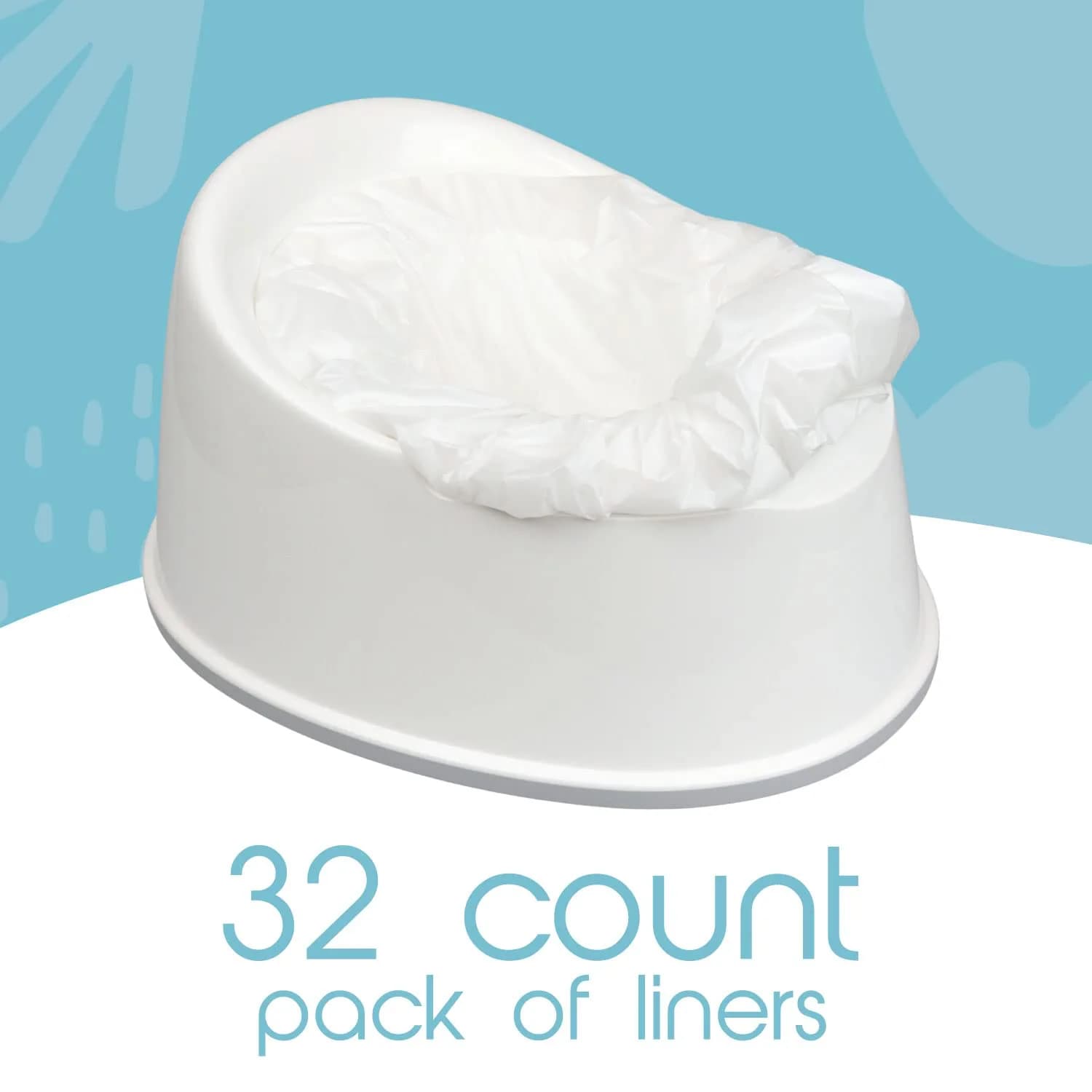 Tidy Tots Disposable Potty Chair Liners Value Pack 32 Count | Leak-Proof & Universal Fit - view 3