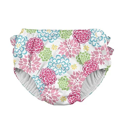 Green Sprouts Ruffle Snap Reusable Absorbent Swimsuit Diaper 18mo | Secure, Lightweight & Eco-Friendly thumbnail 1