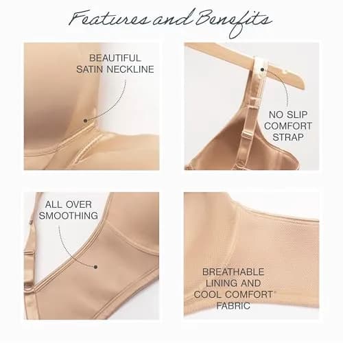 PLAYTEX Women's 18 Hour Silky Soft Smoothing Wireless Bra 38B | All-Day Comfort & Support thumbnail 4