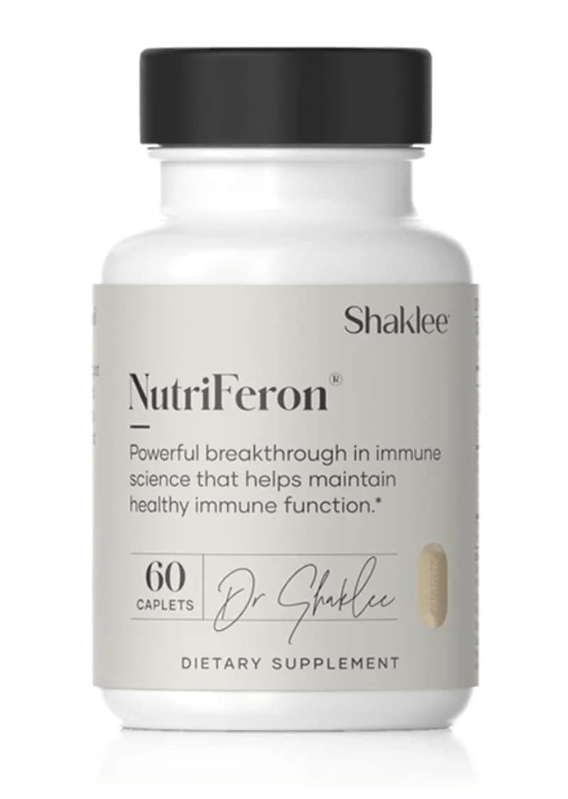 Shaklee NutriFeron® - Immune Support with Zinc - 60 Caplets | Boosts Interferon Naturally — White