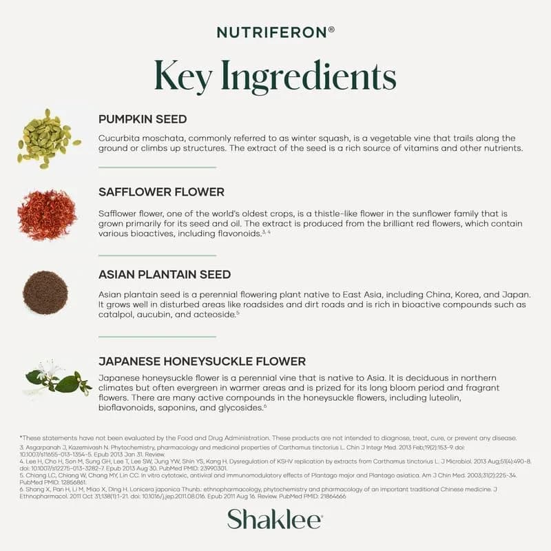 Shaklee NutriFeron® - Immune Support with Zinc - 60 Caplets | Boosts Interferon Naturally thumbnail 8