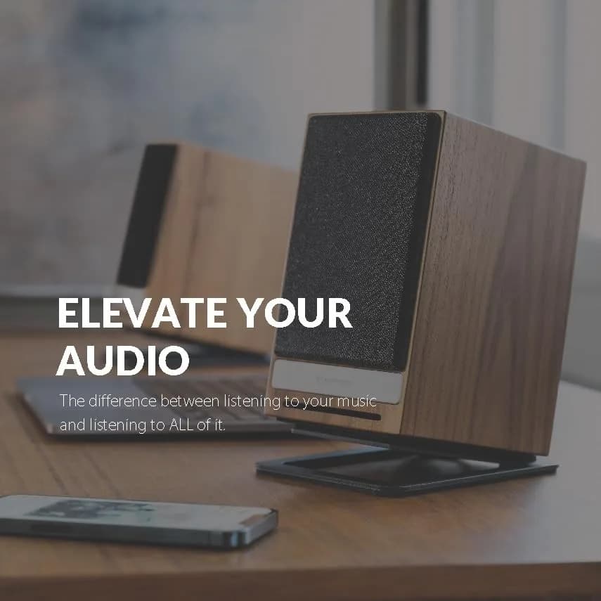 Audioengine DS1M Metal Speaker Stands Pair – Desktop Speaker Stands | Elevate & Damp Vibrations thumbnail 6