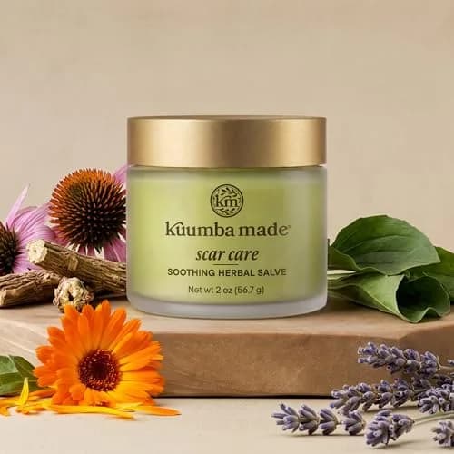 Kuumba Made Scar Care Salve Herbal Balm with Comfrey & Calendula 2 Oz | Supports Skin Renewal & Discoloration thumbnail 7