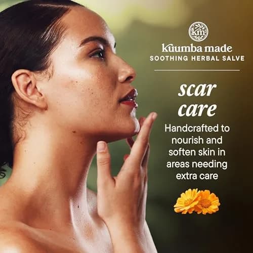Kuumba Made Scar Care Salve Herbal Balm with Comfrey & Calendula 2 Oz | Supports Skin Renewal & Discoloration thumbnail 3