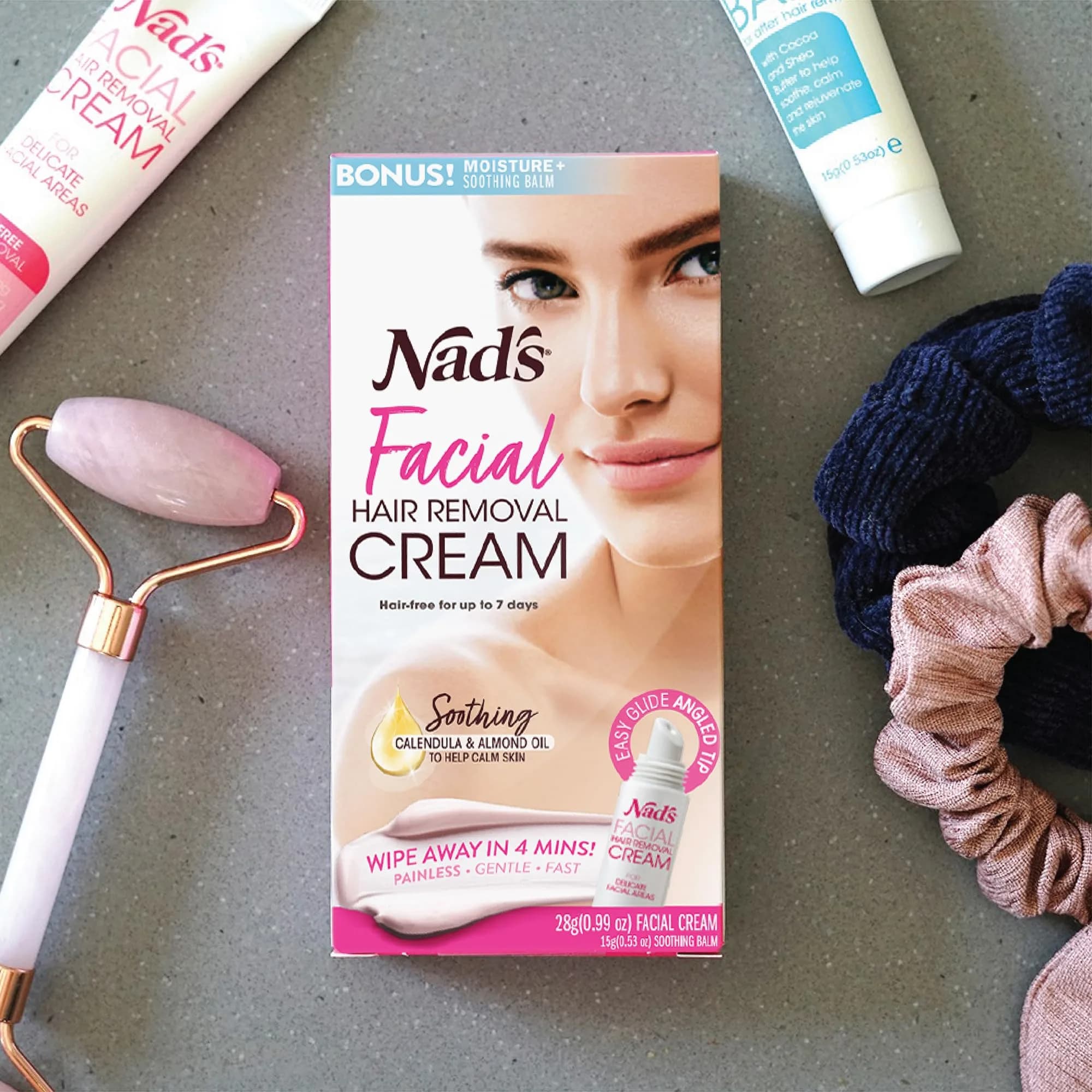 Nad's Gentle & Soothing Facial Hair Removal Cream for Women - Sensitive Depilatory Cream 28ml (0.99 Oz) | Painless Hair Removal for Face, Chin & Upper Lip - view 5