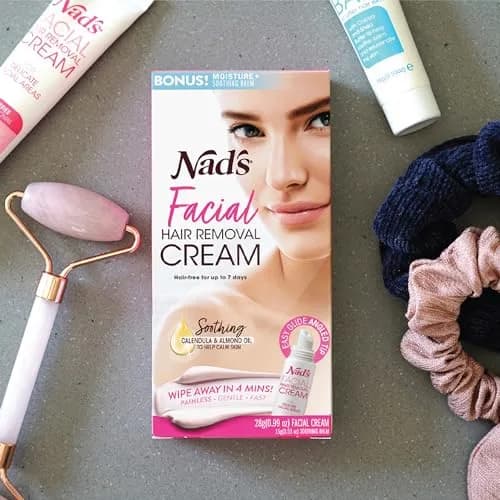 Nad's Gentle & Soothing Facial Hair Removal Cream for Women - Sensitive Depilatory Cream 28ml (0.99 Oz) | Painless Hair Removal for Face, Chin & Upper Lip thumbnail 5