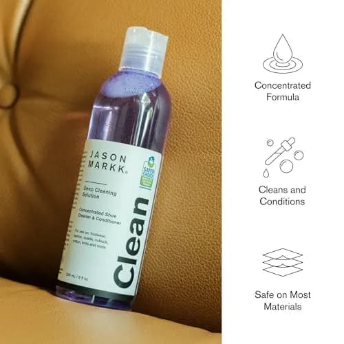 Jason Markk Deep Cleaning Solution for Footwear 236ml (8 Fl Oz) | Concentrated Formula for Leather, Suede, Nubuck, Canvas thumbnail 4