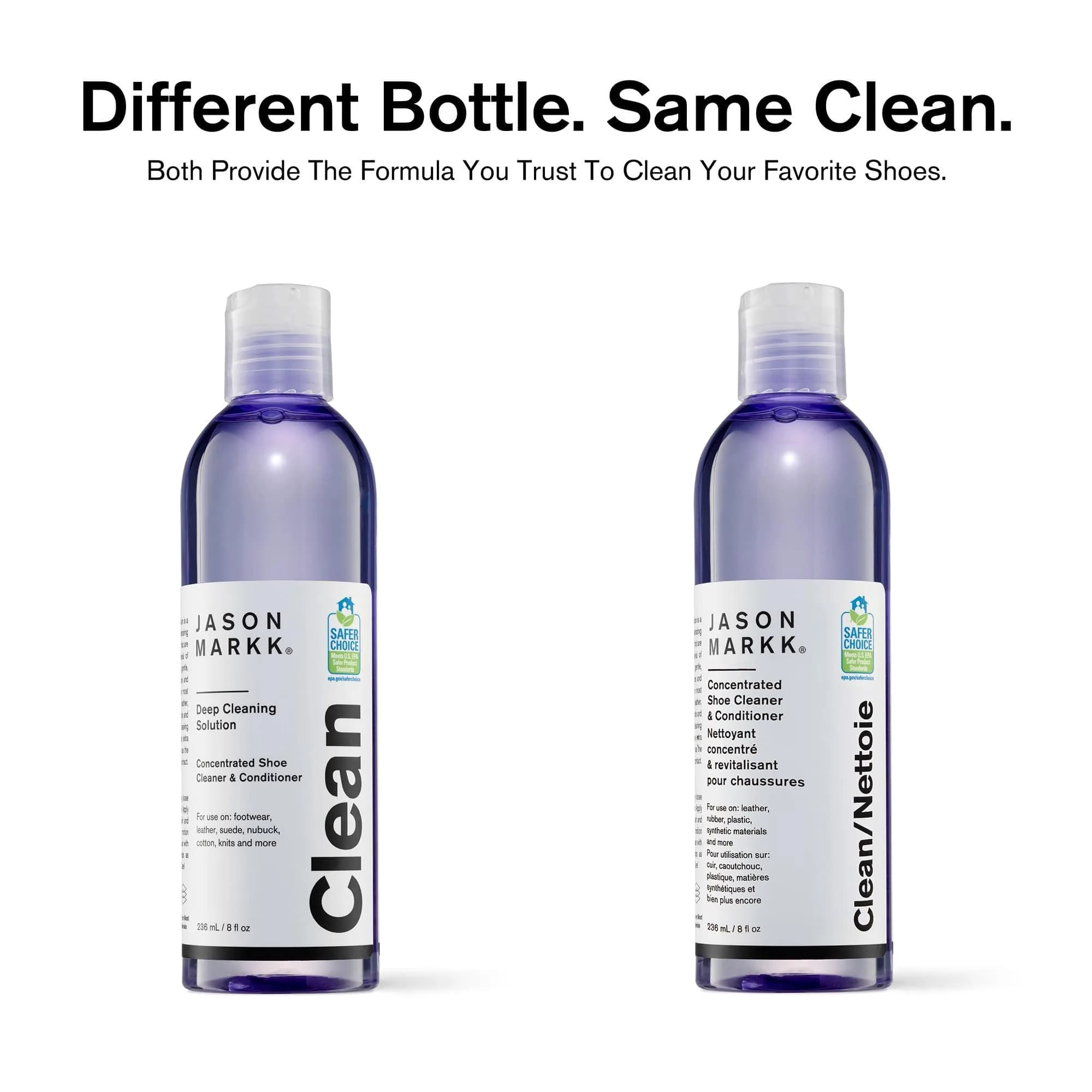 Jason Markk Deep Cleaning Solution for Footwear 236ml (8 Fl Oz) | Concentrated Formula for Leather, Suede, Nubuck, Canvas - view 2