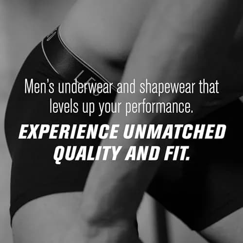 Leo Waist Slimmer Mens Underwear Girdle Compression - Tummy Control Shapewear Boxers Shorts For Men Black | Moderate Compression & Back Support thumbnail 6