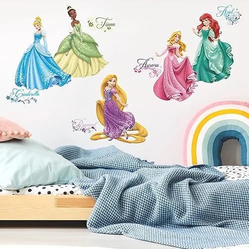 RoomMates Disney Princess Royal Debut Peel and Stick Wall Decals | 37 Count thumbnail 2