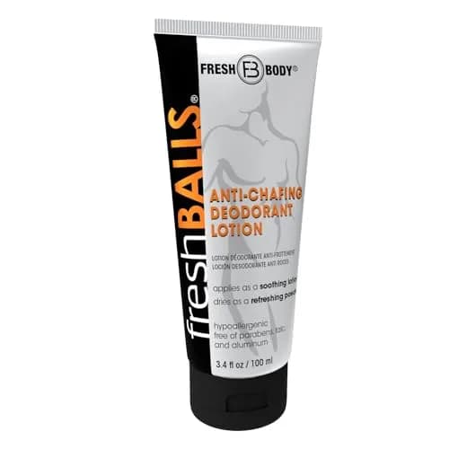 Fresh Body FB Fresh Balls Cream 3.4 fl oz | Men's Anti-Chafing & Deodorant Lotion thumbnail 1