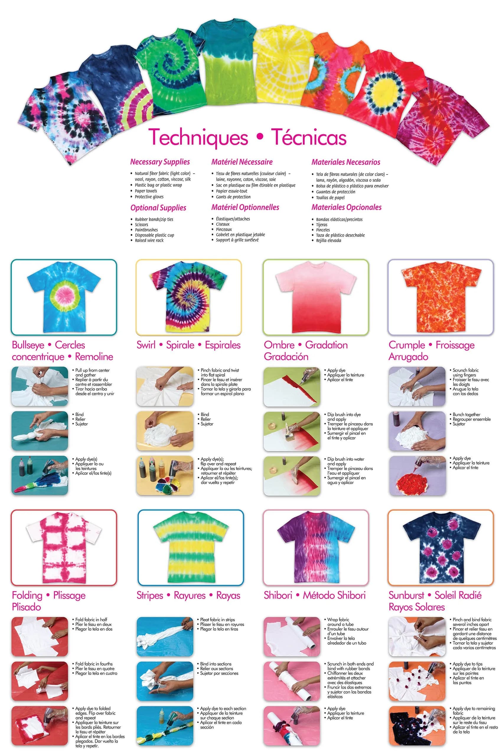 Tulip One-Step Tie-Dye Kit 5 Color Ultimate, 156 g (5.5 oz) | Permanent Fabric Dye for Cotton, Rayon, Silk - view 3