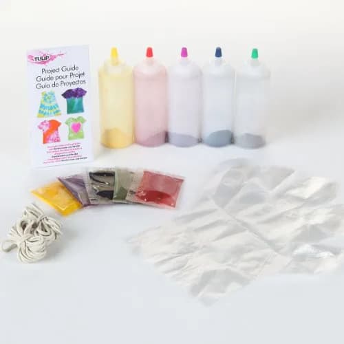 Tulip One-Step 5 Color Tie-Dye Kits Rainbow 59 Piece Set | Nontoxic Powder Dyes for 30 Projects thumbnail 2
