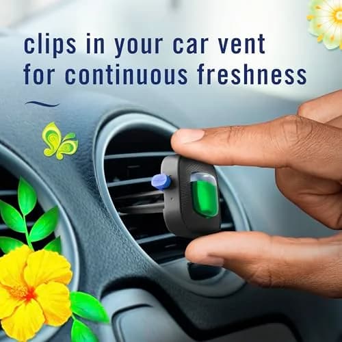Febreze Car Vent Clip Odor Fighter 8 Count | Gain Original Scent, 0.06 Fl Oz (Pack of 8) thumbnail 5