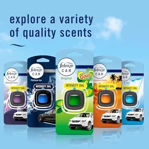 Febreze Car Vent Clip Odor Fighter 8 Count | Gain Original Scent, 0.06 Fl Oz (Pack of 8) thumbnail 7