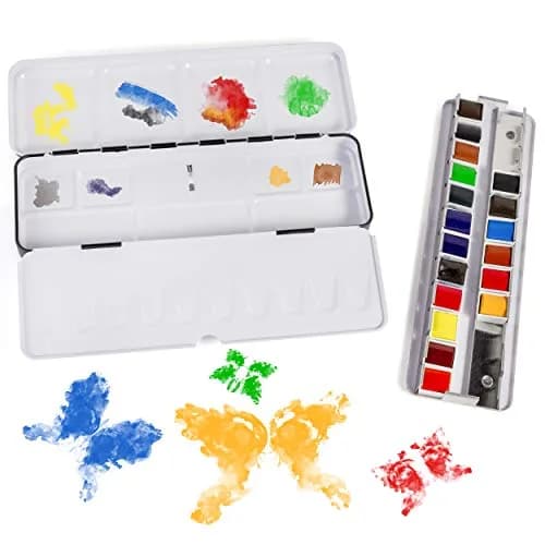 SENNELIER L'Aquarelle French Watercolor Paint, Metal Set of 18 Half Pans | Bright, Light & Transparent (105 characters) thumbnail 7