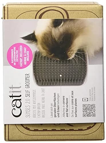 Catit Senses 2.0 Self Groomer Brush with Catnip Pouch | All Hair Types thumbnail 5