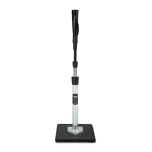 TANNER The Original Batting Tee – Adjustable Baseball & Softball Tee, Steel Shaft, Composite Base, Rubber Top, 26"-43" thumbnail 1
