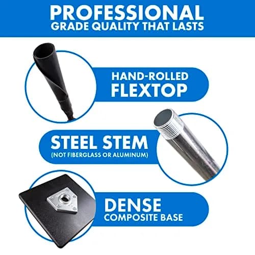 TANNER The Original Batting Tee – Adjustable Baseball & Softball Tee, Steel Shaft, Composite Base, Rubber Top, 26"-43" thumbnail 6