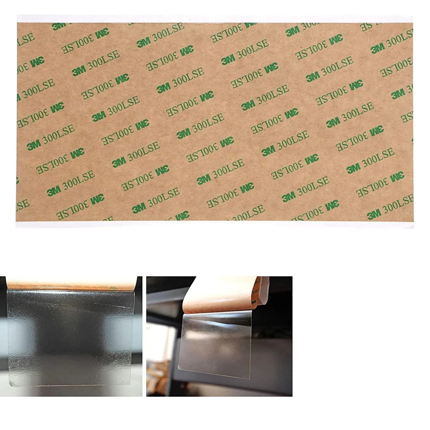 3M 9474LE 300LSE Double-Sided Adhesive Transfer Tape 203 mm x 305 mm (8" x 12") Sheets (10-Pack) | Attaches Digitizers to Phones & Tablets — 08" x 12"