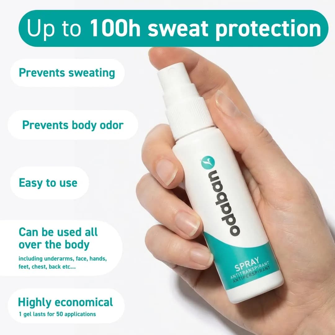 Odaban Antiperspirant Deodorant Spray 60ml (2 x 30ml) | Long-Lasting Odor & Sweat Protection - view 4